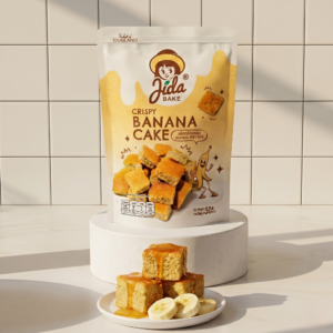 Jida Crispy Banana Cake เค้กกล้วยหอมอบกรอบ ขนาด 30 กรัม