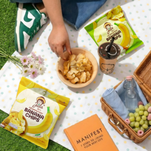 Jida Chips กล้วยหอมกรอบ รสซาวครีมและหัวหอม 30 กรัม